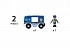 Фургон Полиция, 2 элемента, свет  - миниатюра №2